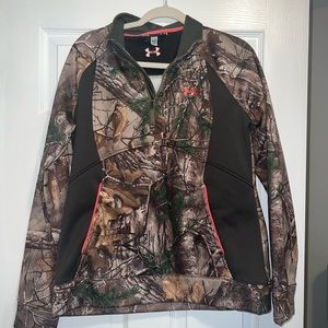 Under Armour Womens Real Tree Camo Quarterzip